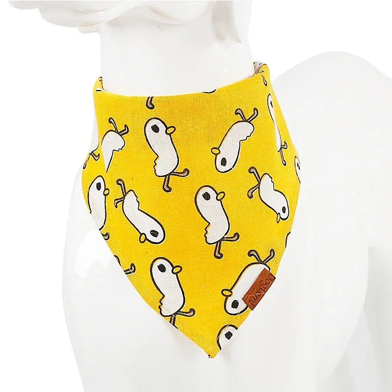 Dog Bandana Collar Scarf for Puppy & Cat Small Medium Large Dogs Adjustable Collars Pet Handkerchief Bibs Dress-up Accessories