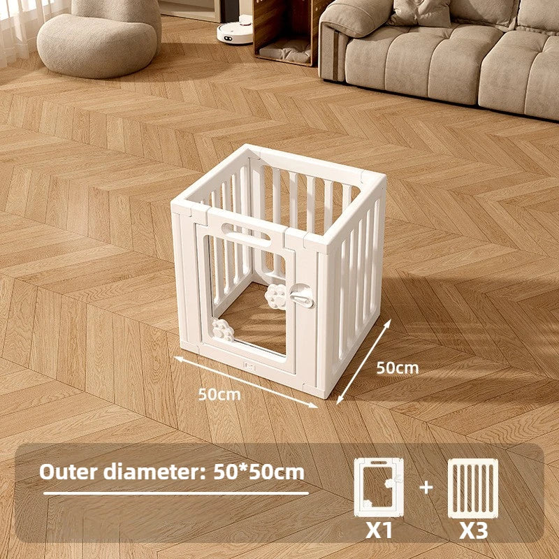 DIY Free Combination Dog Fence Transparent Indoor Acrylic Dog Playpen Splicing Isolation Pet Fences Household Small Enclosure