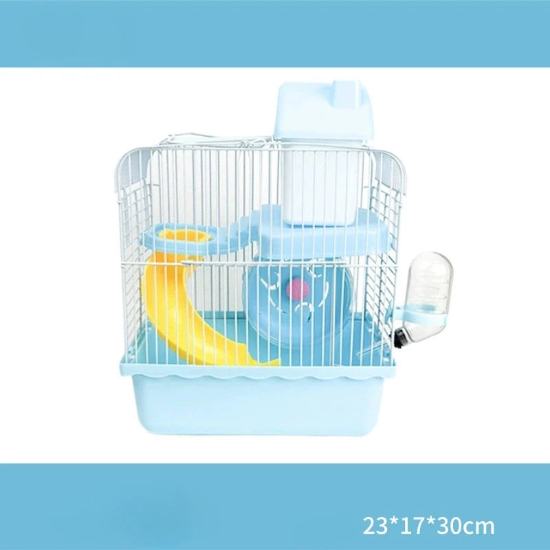Stylish Hamster Cages in Blue and Pink: Ideal for International Pet - lovers!