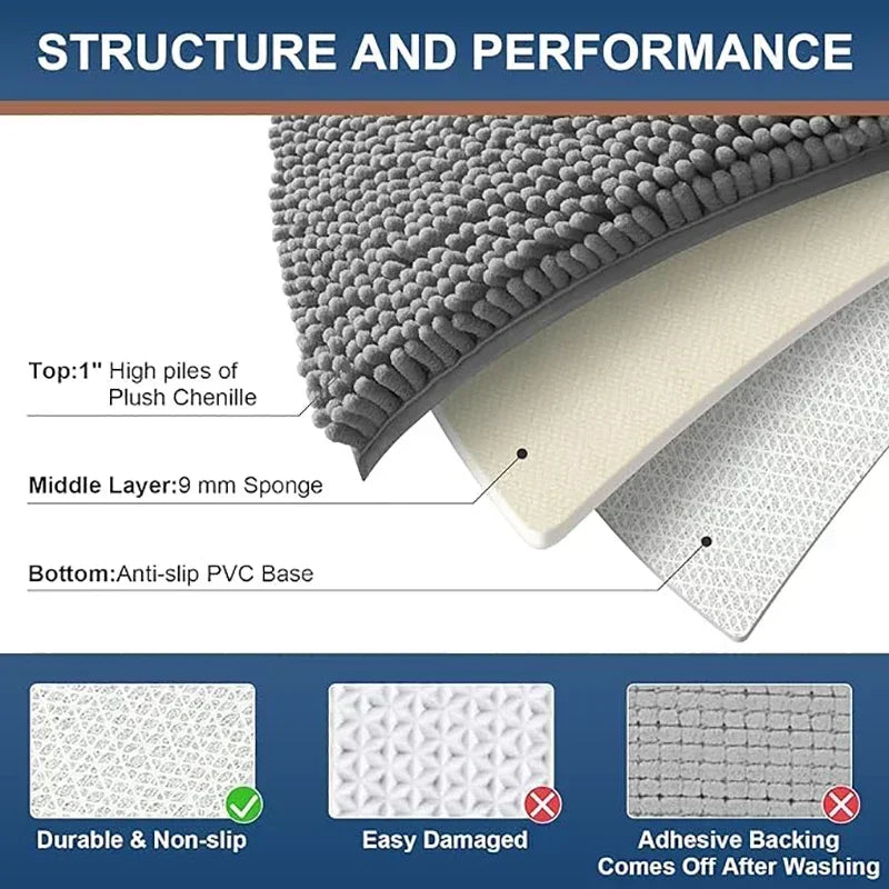 Dog Doormats for Muddy Paws Absorbent Non-slip Washable Mat Anti-slip Quick-drying Microfiber Mud Mat Pet Accessories