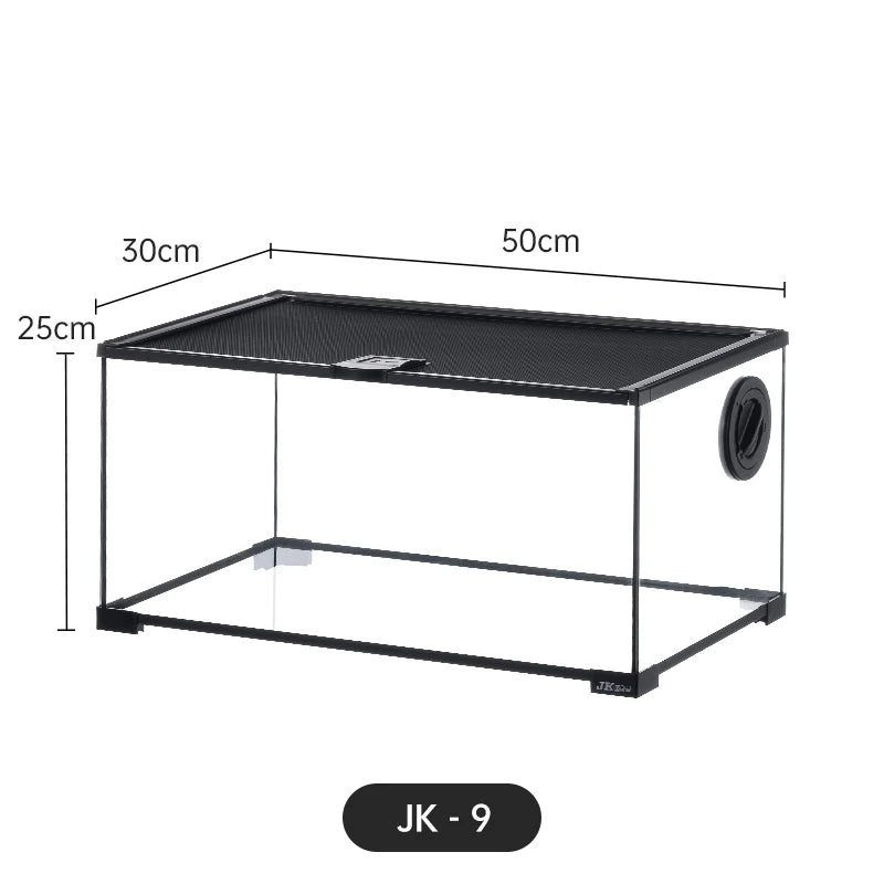 Climbing Pet Glass Tank,Lizard&Frog Habitat,Water Turtle&Hermit Crab Tank,Spider Enclosure for Reptiles,Horned Frog Breeding