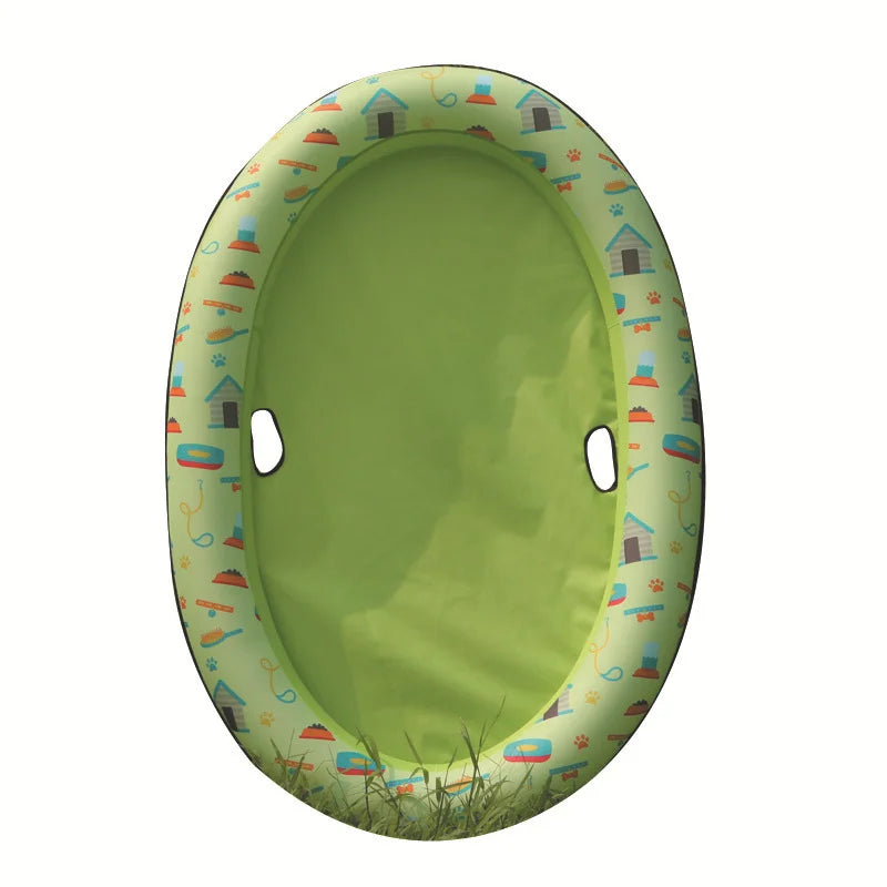 Inflatable Floating Pet Floating Ultra-Comfort Cooling Pool Inflatable Floating Bed for Pet