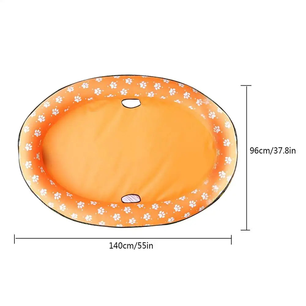 Portable Dog Swimming Float Soft Inflatable Cooling Dog Float Foldable PVC Pet Floating Raft Pool Summer Pet Toy
