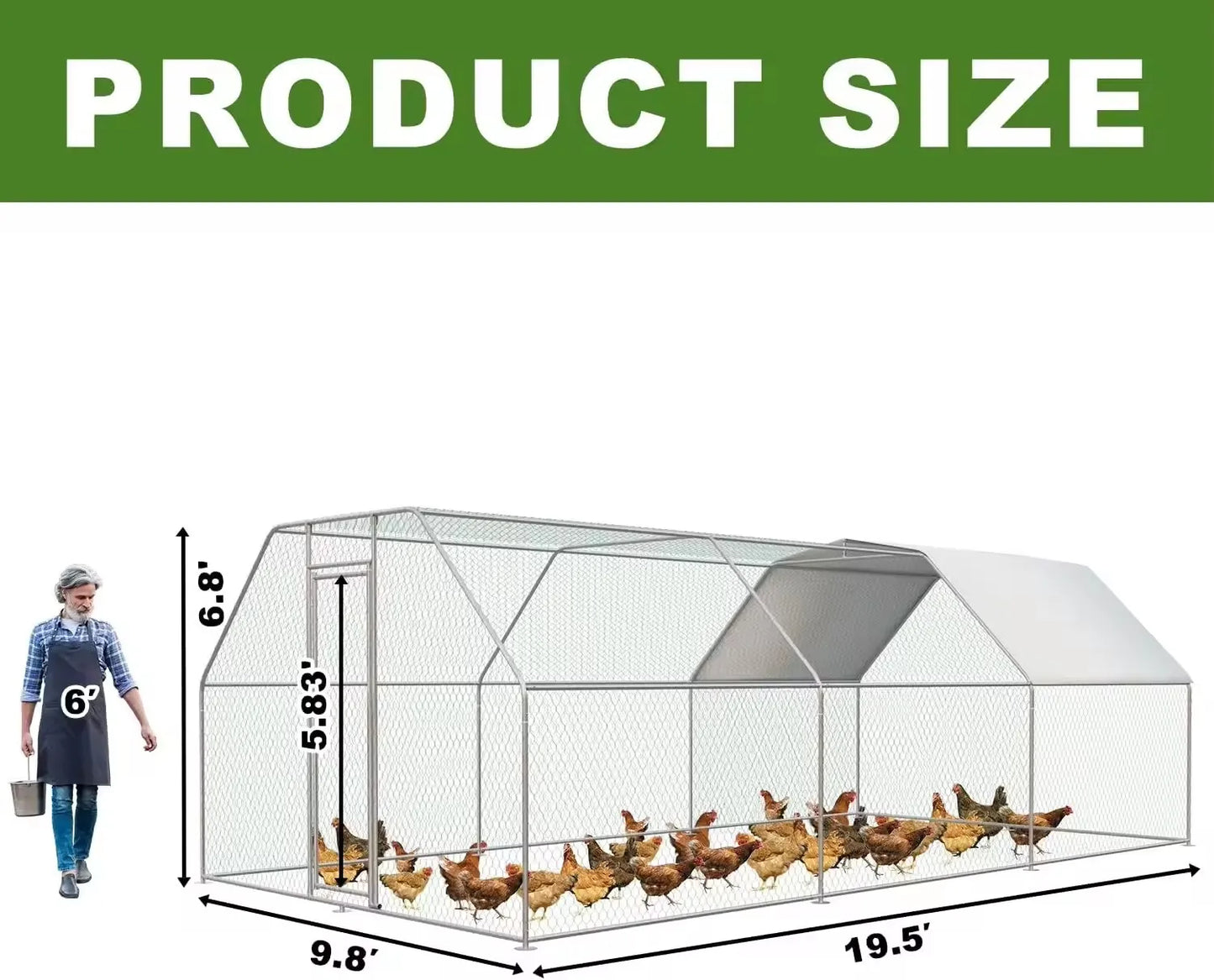 Outdoor Large-scale Chicken Duck Breeding Shed Nests Weatherproof Farm Poultry Cages Simple Breathable Pet Supplies Accessories
