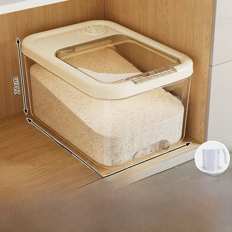 Food ade Rice Storage Box Moisture Proof Bug Resistant Home Use Rice Barrel Wheat Flour Storage Container Nordic Sle Kitc...