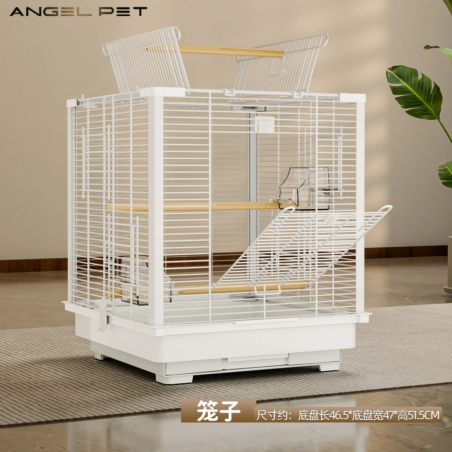 Large Sugar Glider Cage -Vertical Wire Rat & Flying Squirrel Habitat Anti-Splash Escape-Proof Design Easy Clean Luxury Enclosure