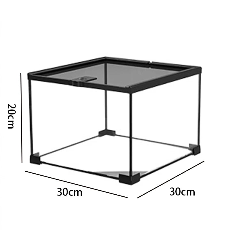 Reptile Terrariums Glass Landscaping Ecological Tank Amphibious Habitat Breeding Box Lizard Turtle Transparent Display Tanks