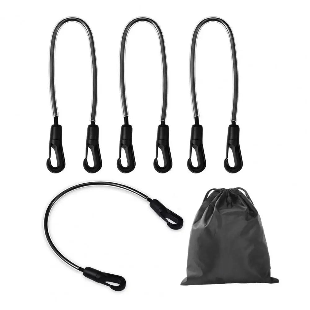 Elastic Horse Blanket Straps with Double Ended Clips Adjustable Length 21" to 28" Stretchy Leg Straps for Horse Blanket