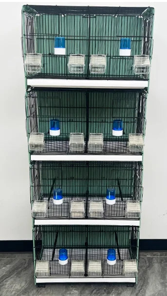 New Arrival Factory Wholesale Big Breeding Cage For Sale Multilayer Movable Splice Love Bird Cage With Roller Base