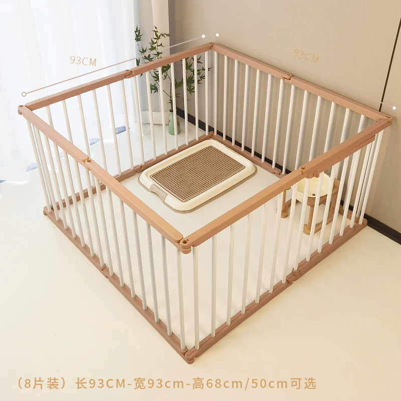 Dog Cage Strong and Durable Smooth Dogs Pets Indoor Fence Anti-rust Dog Fences Creative Design Easy Install Pet Product Supplies