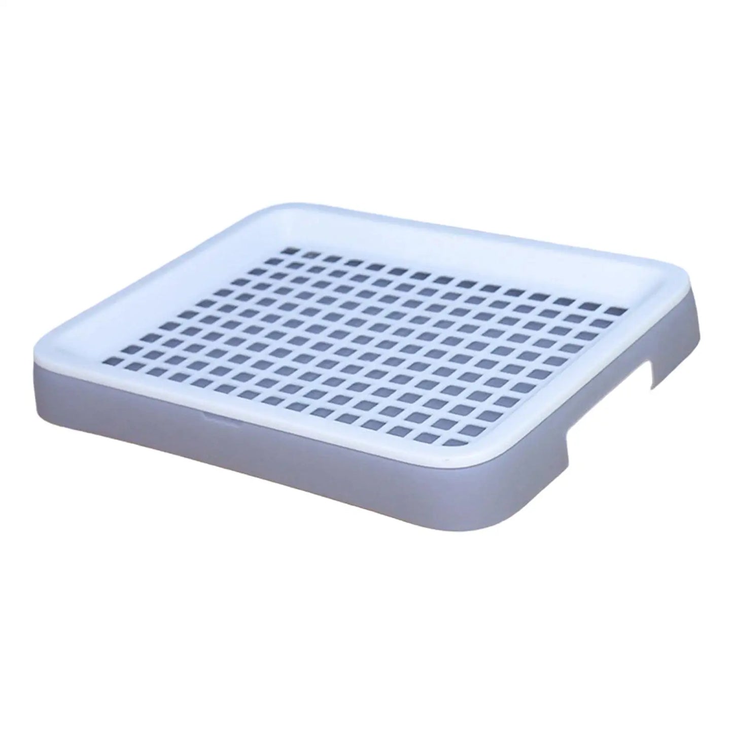 Rabbit Litter Tray Rabbit Toilet Portable with Grate Double Layer Guinea Pig Litter Pan Bunny Potty for Small Animals Ferrets
