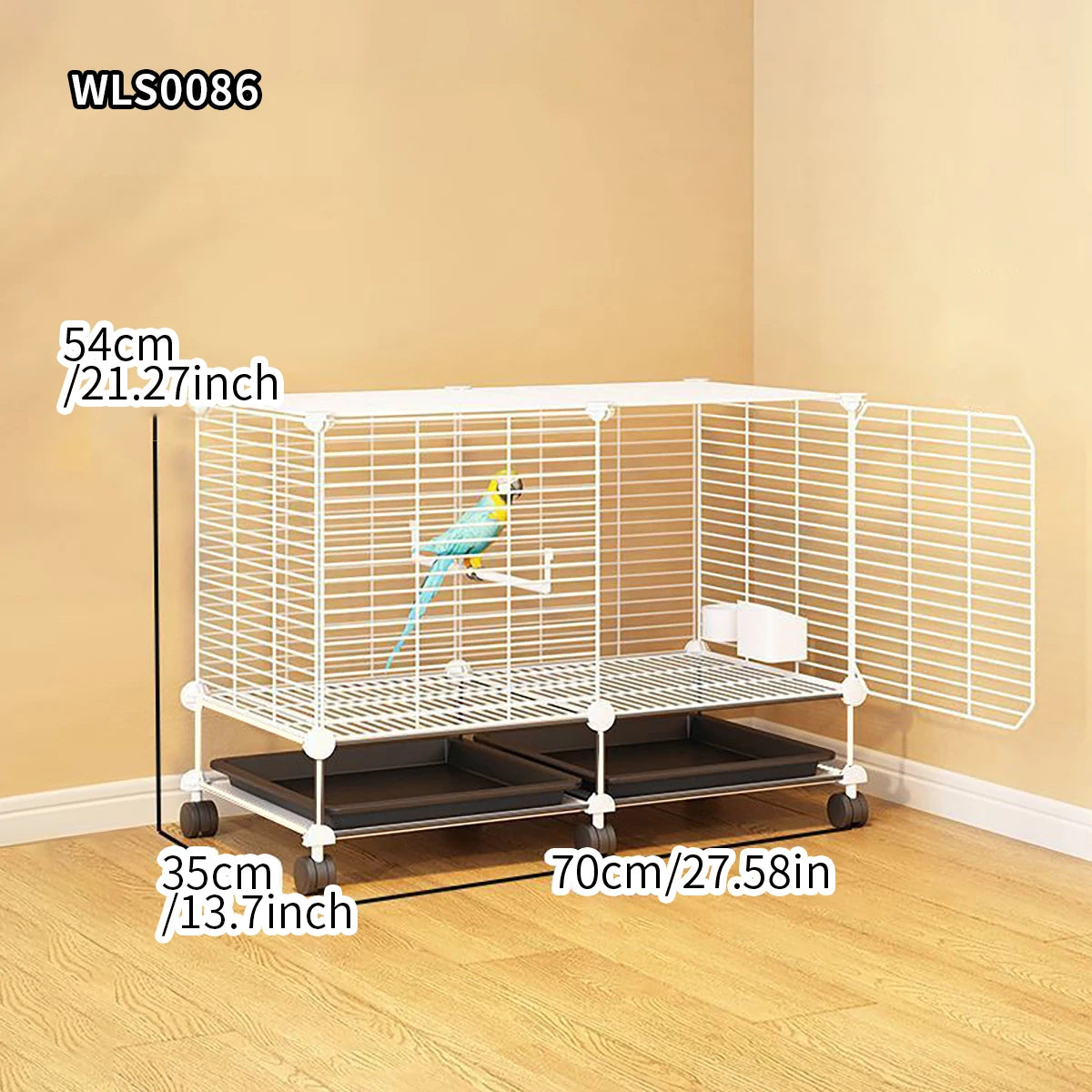 Birdcage Parrot Cage Household Large Tiger Skin Black Phoenix Peony Starling Special Luxury House with Tray