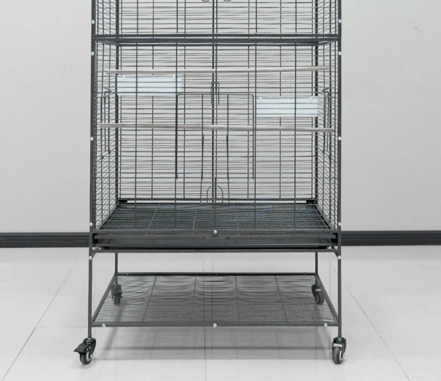 Metal Big Size Large Bird Cages Pet Parrot House Pet Cages Carriers Bird Breeding Foldable Quadrate Bird Cage 80*60*168cm