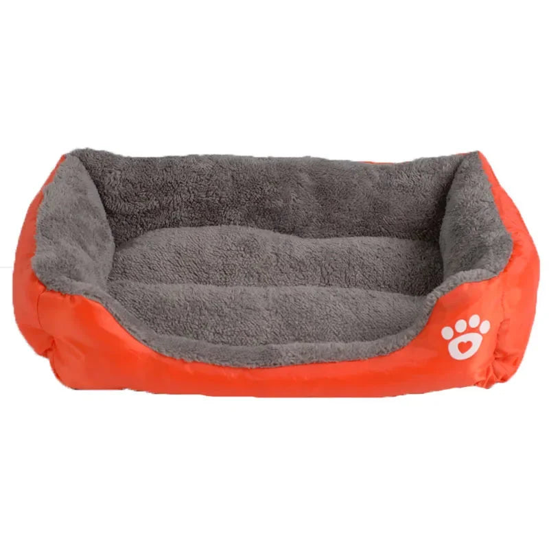 S-3XL 9 Colors Winter Paw Pet Sofa Dog Beds Waterproof Bottom Soft Fleece Warm Cat Bed House dog bed for small and large dogs