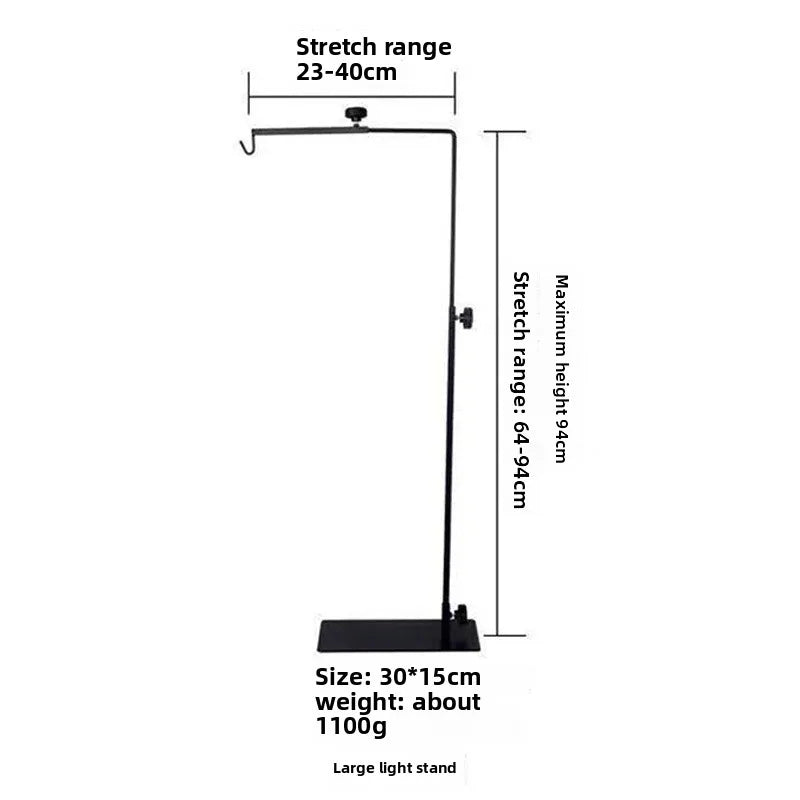 Reptile Lamp Stand Adjustable Floor Light Holder Stand Land Bracket Metal Lamp Stand Support for Glass Terrarium Heating Light
