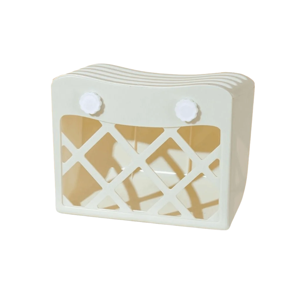 Rabbit Grass Basket Hanging Rabbit Hay Feeder Fixed Large Capacity Rabbit Grass Rack Anti-tipping with Lid Hay Manger Grass Rack