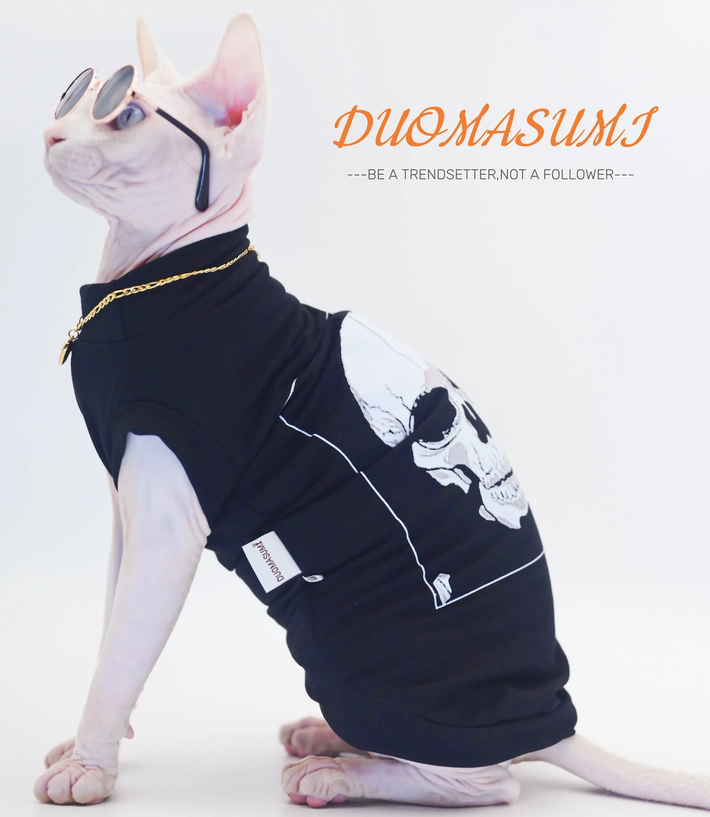 Cool Sphynx Cat Vest - Stylish and Breathable Clothing for Hairless Cats,Devon Rex, Cornish,Kitty