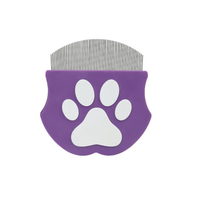 Pet Grooming Comb - Flea Comb for Cats & Dogs, Curved Design for Face & Body, Mini Detangling Brush for Pets 침구청소기 강아지미용 pet