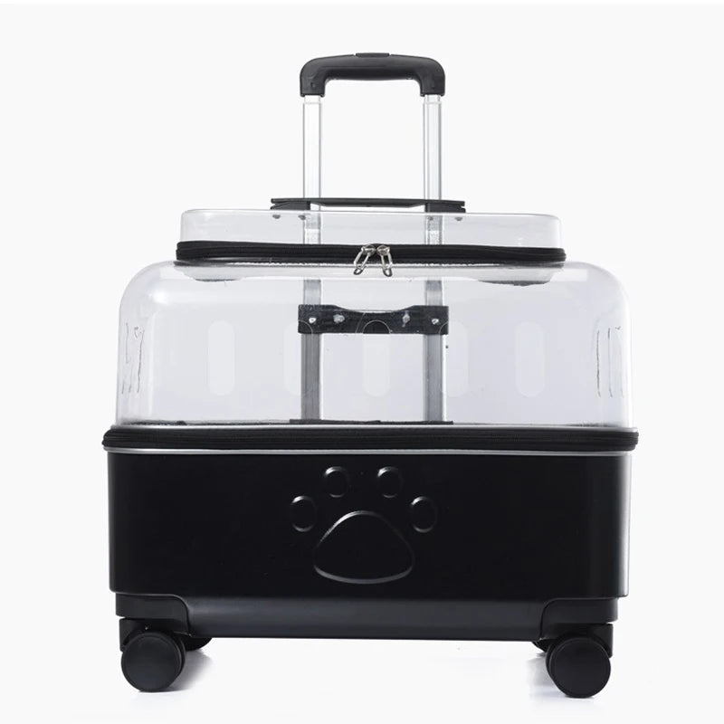 Portable Dog Strollers Carriers Travel Luxury Transparent Cats Strollers Cheap Outdoor Small Medium Suitcase Pets Supplies