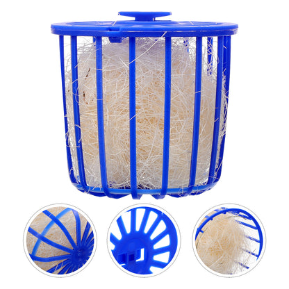 2 Pcs Bird's Nest Toy Breeding Parrot Cage Birds Bedding for Plastic House Hollow Hideaway Shelter Hanging Canary Nests Cages
