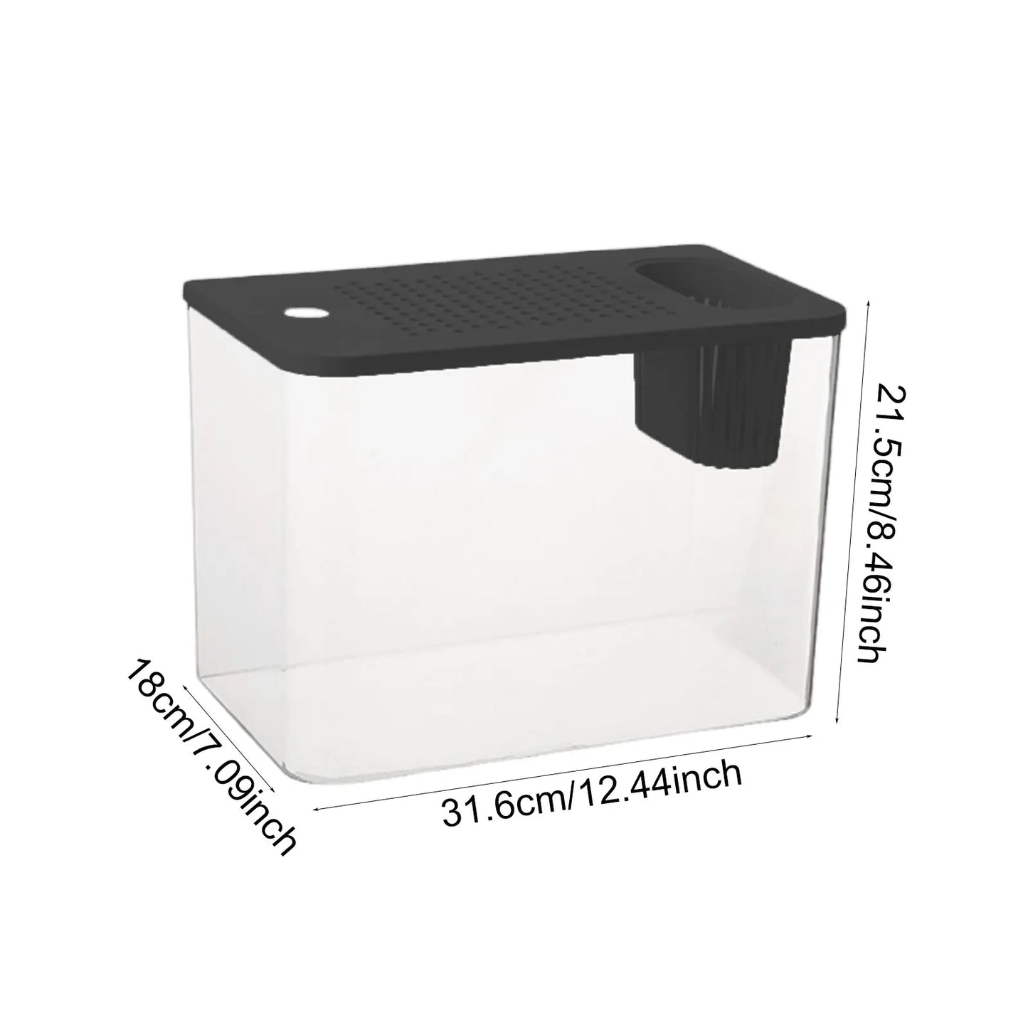 Plastic Reptile Terrarium Tank Reptile Feeding Box Transparent Habitat Cage for Frog Snake Gecko Tortoise Pet Supplies