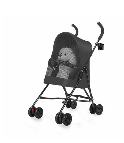 Load Bearing 20kg Small Foldable Pet Stroller for Going Out, Cat Dog Cart, Teddy Cart Lightweight Type Pet Stroller High-quality