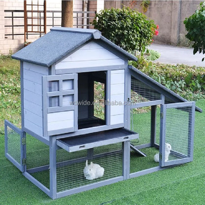 152*66*100cm Wooden Cage for Chicken Coop Hen Cat Dog House Household Easy Clean Outdoor Pet Cage Solid Wood