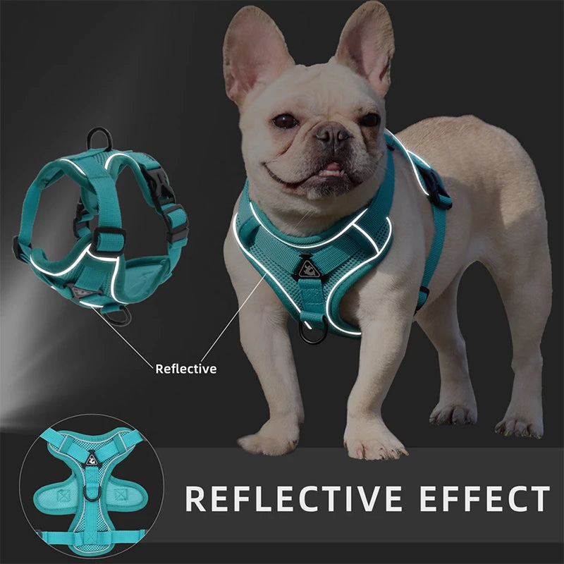 3pc Cat Harness Vest Adjustable Reflective Collars Cute Walking Lead Leash Set Harnesses Necklace For Small Dogs Cat Accessories