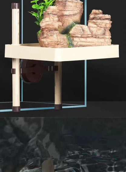 Tortoise terrace Brazilian water turtle Floating island turtle tank Aquarium floating terrace Tortoise floating platform