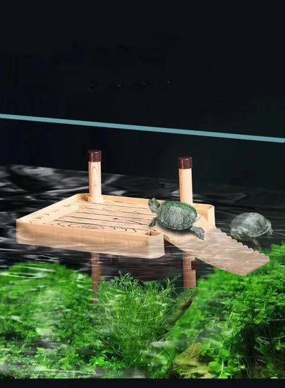 Tortoise terrace Brazilian water turtle Floating island turtle tank Aquarium floating terrace Tortoise floating platform
