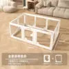 Wholesale Foldable Dog Fence Pet Playpen Clear Dog Kennel Playpen Suitable for Small and Medium Dogs Cats Rabbits Indoor Pet Pen