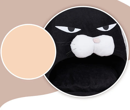 Warm Black Cat Shape House/Bed For Cats Bed Cushion Sleeping Bag Puppy bed Mat Cat Accessories Pet dog Bed Kennel Cama Gato