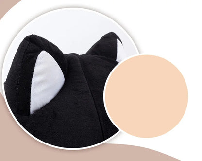 Warm Black Cat Shape House/Bed For Cats Bed Cushion Sleeping Bag Puppy bed Mat Cat Accessories Pet dog Bed Kennel Cama Gato