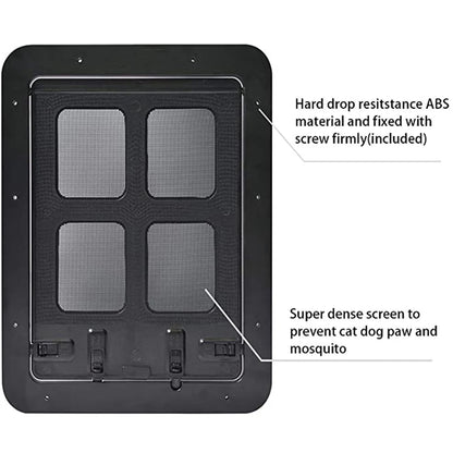 Pet Dog Screen Door Home Lockable Sliding Cat Screen Door Magnetic Self-Closing Screen Dog Fence Locking Function Gate Pet Door