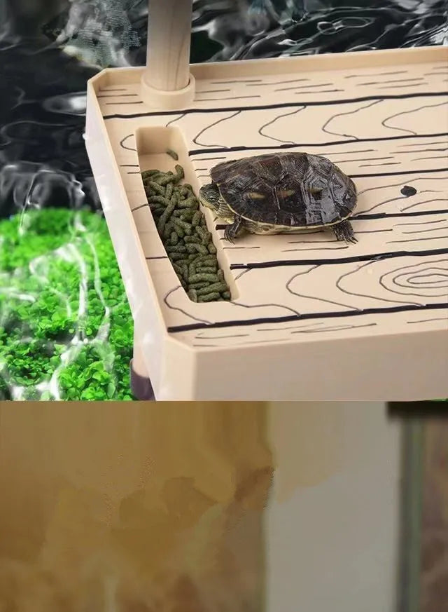 Tortoise terrace Brazilian water turtle Floating island turtle tank Aquarium floating terrace Tortoise floating platform