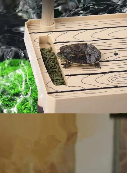 Tortoise terrace Brazilian water turtle Floating island turtle tank Aquarium floating terrace Tortoise floating platform