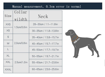 Truelove Pet Dog Collar Nylon  and Reflective Materials Widened and Comfortable Version Suitable for Dogs of All Sizes TLC50121