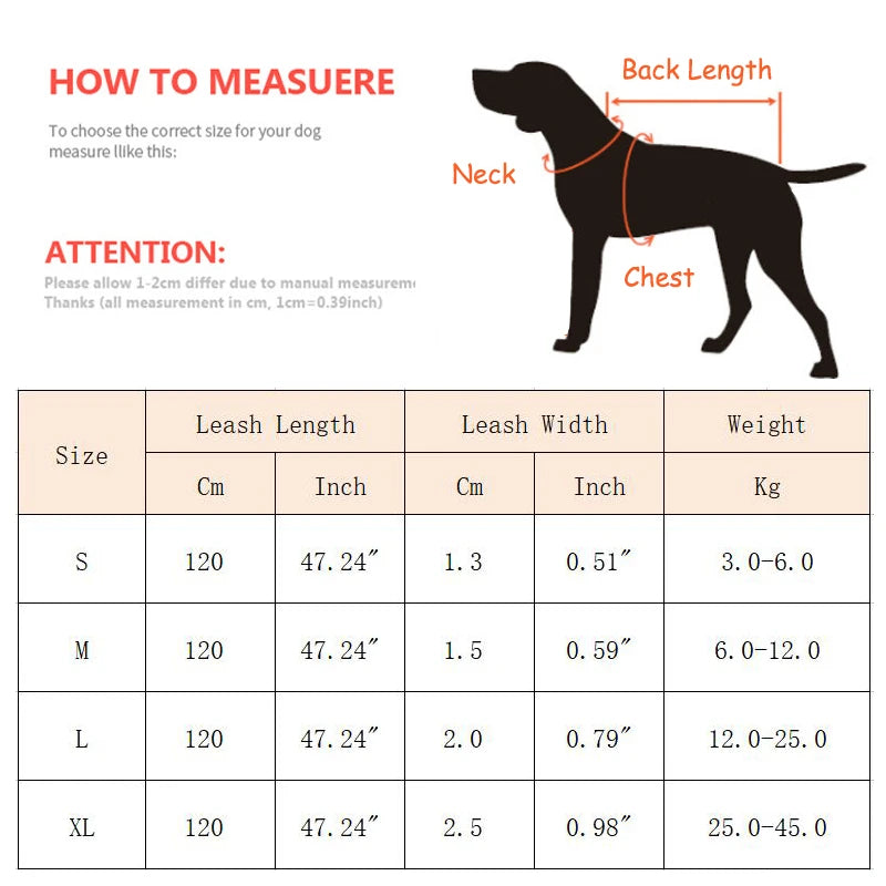 Sturdy Nylon Big Dog Leash for Medium Large Dogs Strong Pet Round Rope Bulldog Golden Retriever Pitbull Lead Chain Pet Supplies