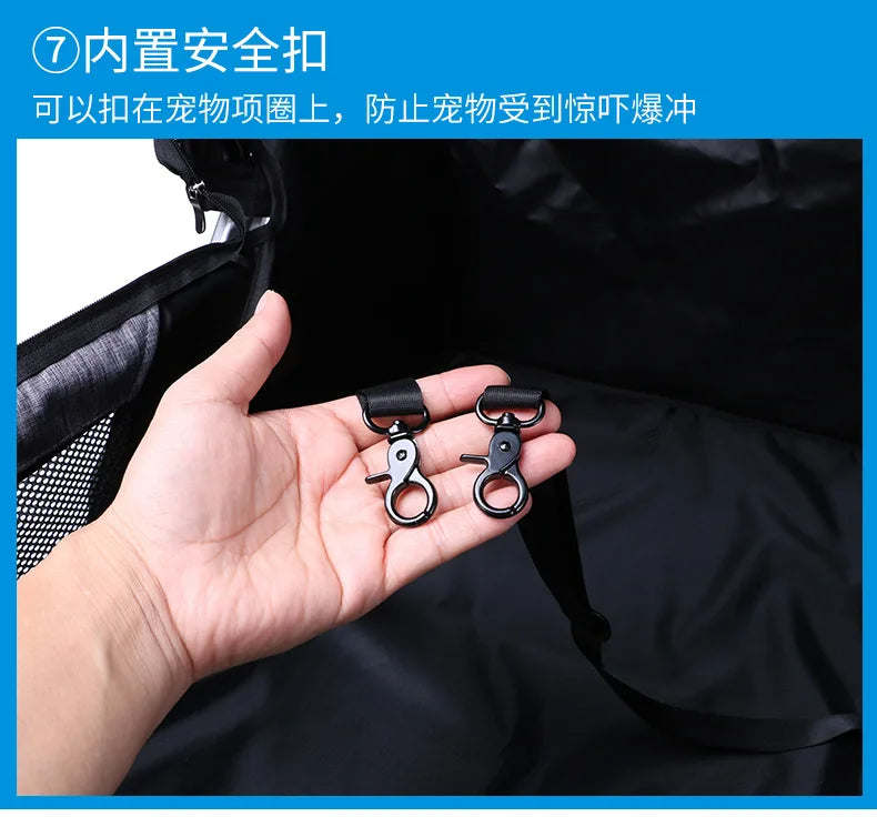Foldable Large Four-Wheeled Pet Stroller Medium Size for Dogs Samo Golden Retriever Outing Dog Cart Comfortable Go out Stroller
