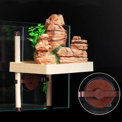 Tortoise terrace Brazilian water turtle Floating island turtle tank Aquarium floating terrace Tortoise floating platform