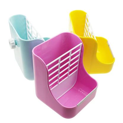 1 Pcs Two in one Feed grass food box Rabbit cage in farm animal Cages & accessories Pet rabbit feeding food box