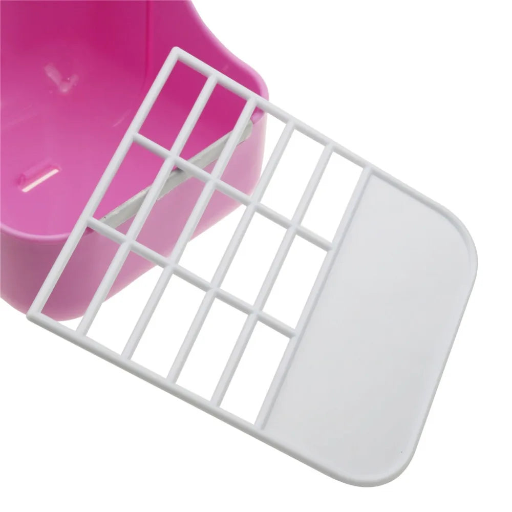 1 Pcs Two in one Feed grass food box Rabbit cage in farm animal Cages & accessories Pet rabbit feeding food box