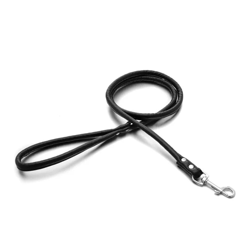 Pet Cat Puppy Dogs Leash Long Smooth PU Leather Leashes Solid Dog Walker Dog Pet Accessories with 5 Color