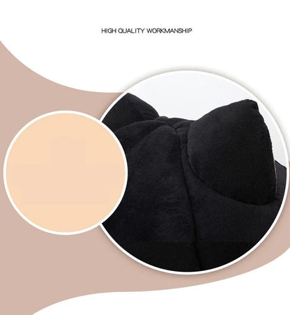 Warm Black Cat Shape House/Bed For Cats Bed Cushion Sleeping Bag Puppy bed Mat Cat Accessories Pet dog Bed Kennel Cama Gato