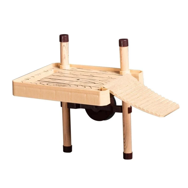 Tortoise terrace Brazilian water turtle Floating island turtle tank Aquarium floating terrace Tortoise floating platform
