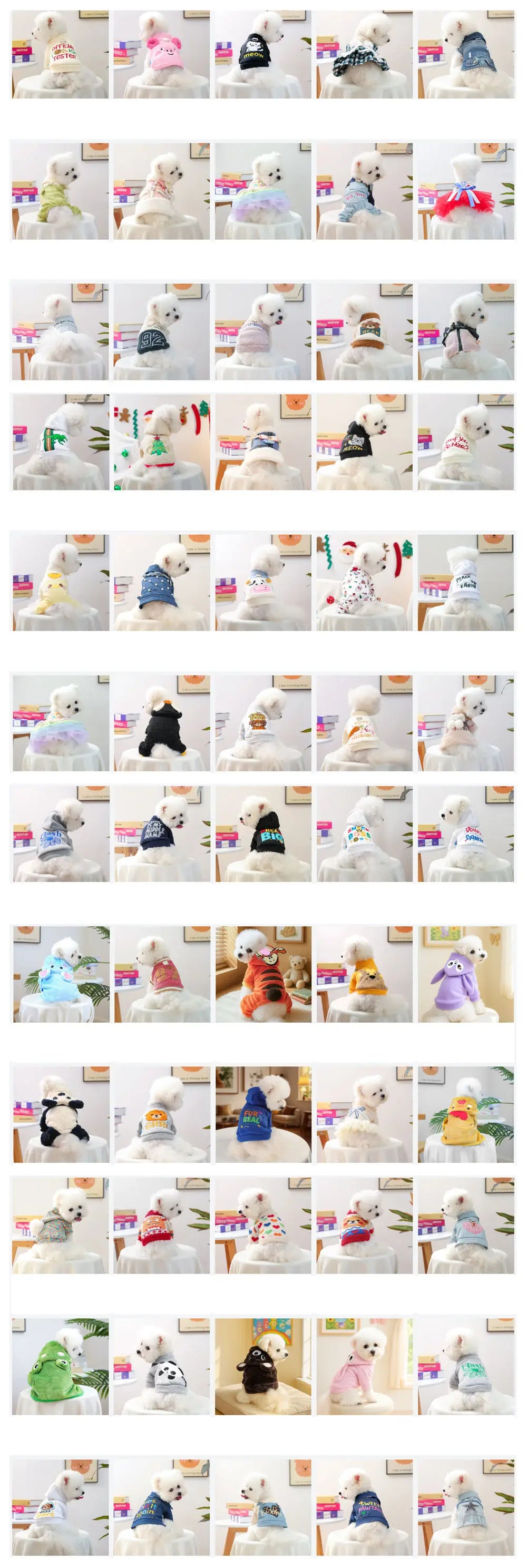 New Arrival Pet Clothing Fall Winter Dog Clothes Small Breed Puppies Embroidered Daisy Print Hoodie Wholesale