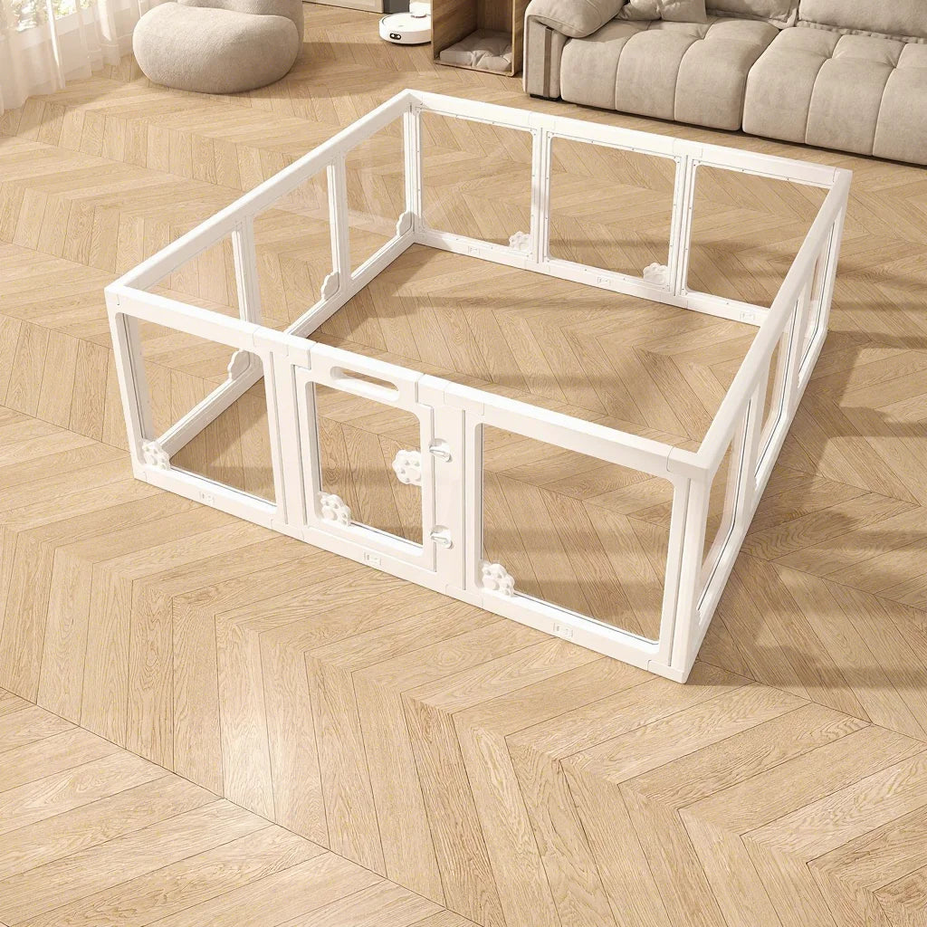 Wholesale Foldable Dog Fence Pet Playpen Clear Dog Kennel Playpen Suitable for Small and Medium Dogs Cats Rabbits Indoor Pet Pen