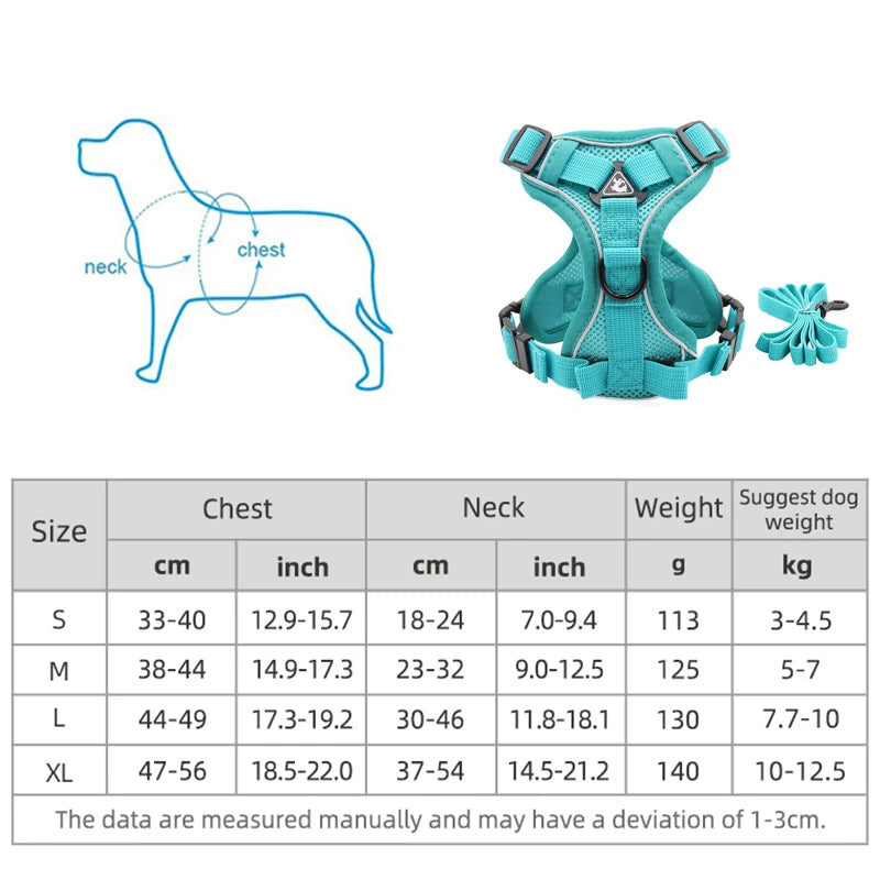 3pc Cat Harness Vest Adjustable Reflective Collars Cute Walking Lead Leash Set Harnesses Necklace For Small Dogs Cat Accessories