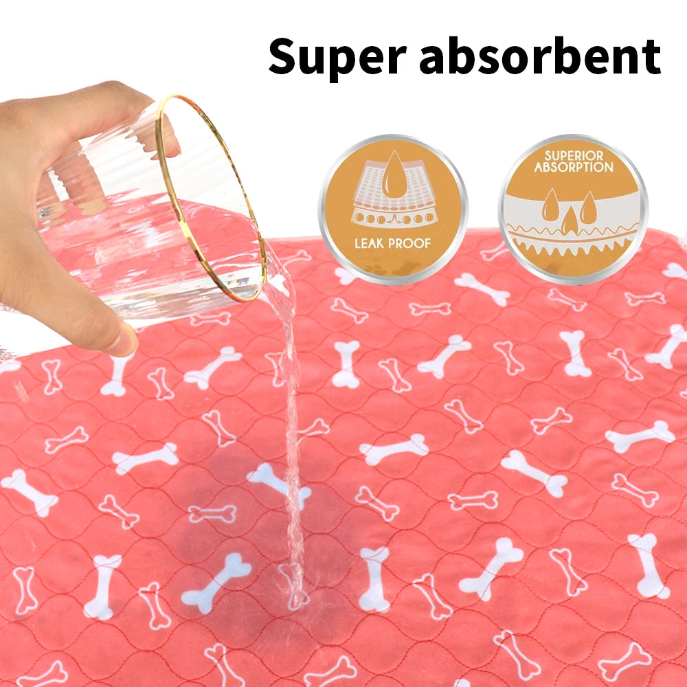 Dog Urine Pad Dog Pet Diaper Mat Urine Absorbent Environment Protect Diaper Mat Waterproof Reusable Training Pad Car Seat Cover