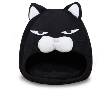 Warm Black Cat Shape House/Bed For Cats Bed Cushion Sleeping Bag Puppy bed Mat Cat Accessories Pet dog Bed Kennel Cama Gato